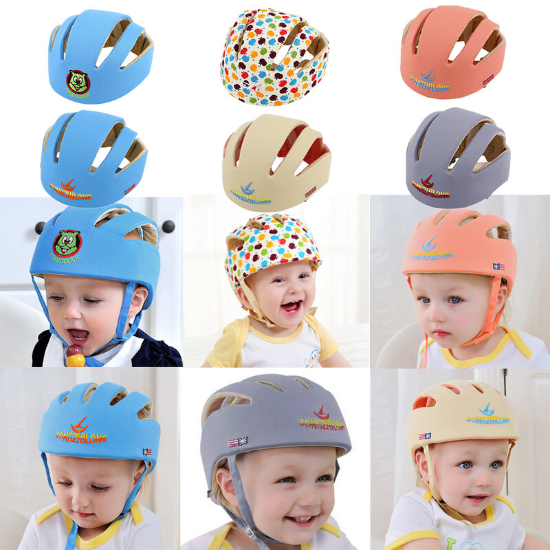 Baby Safety Cap Baby Safety Helmets Cotton Infant Protective Hat Headguard for Newborns Boys Girls Crashproof Anti-shock Hat
