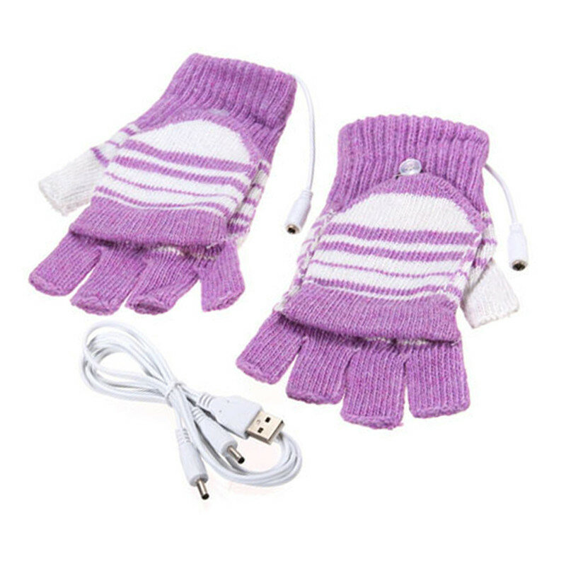 Уличные зимние перчатки с электрическим подогревом, теплые перчатки с USB подогревом, перчатки с электрическим подогревом, перчатки с подогревом