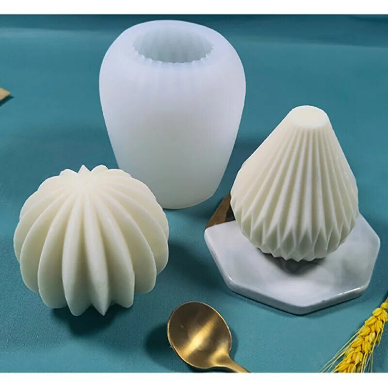 Forma geométrica molde de vela silicone diy artesanal sabão gesso argila resina artesanato fazendo molde decoração para casa ornamentos 2022 novo