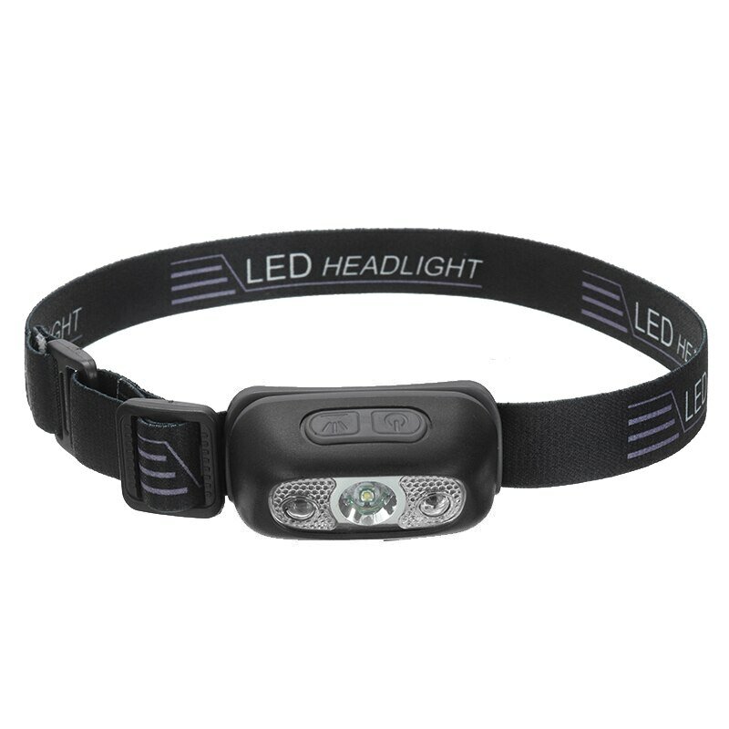 Lampe frontale à LED haute luminosité, étanche conforme à la norme IP44, Rechargeable par USB, idéale pour la pêche de nuit ou le Camping