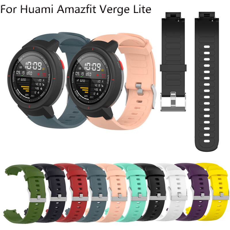 Silikonowy pasek do zegarka do Huami Amazfit Verge Lite pasek zastępczy