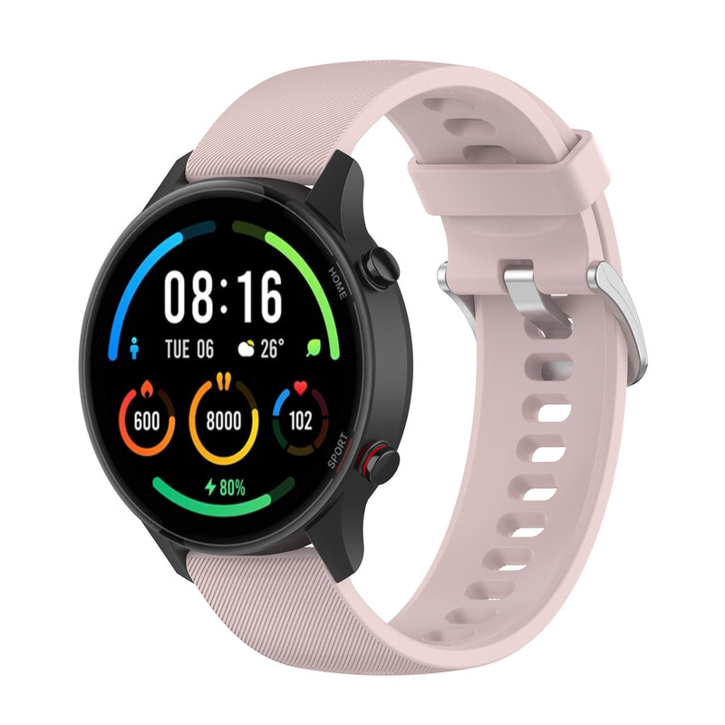 Tali jam tangan silikon 22MM untuk MI Watch, tali jam tangan pintar olahraga warna untuk MI Watch gelang olahraga warna + casing