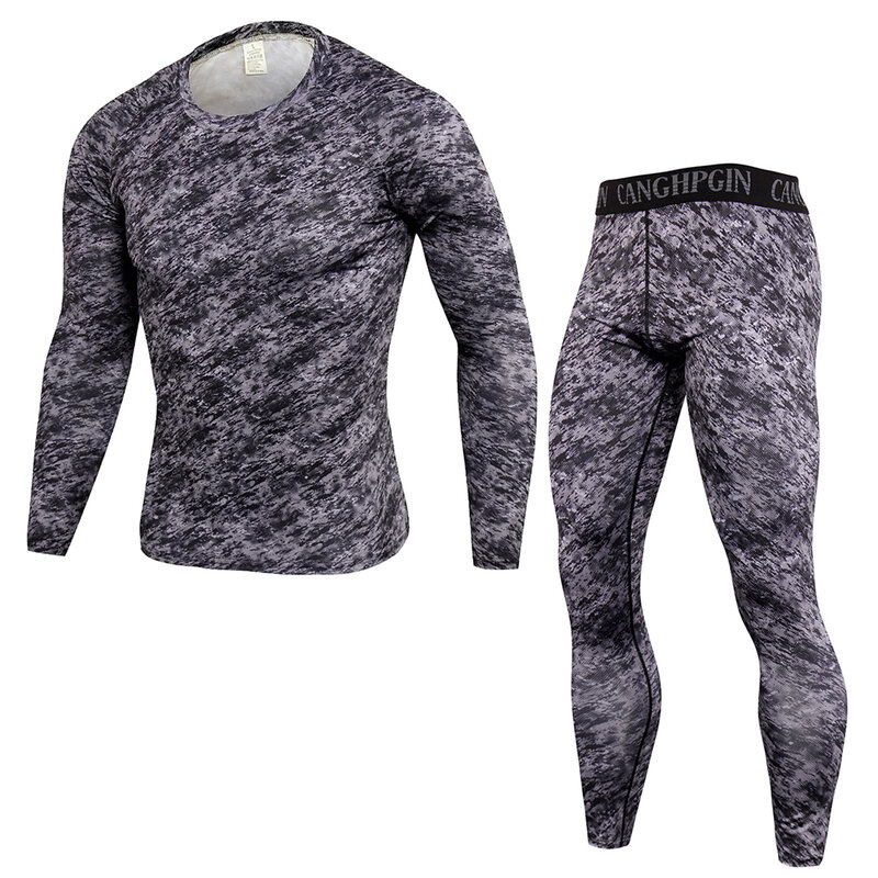 Long Johns Mens Set Thermal Underwear Men Largo Johns Underwear Sets Polyester Thin Oversized Clothes for Men Clothing Thermo