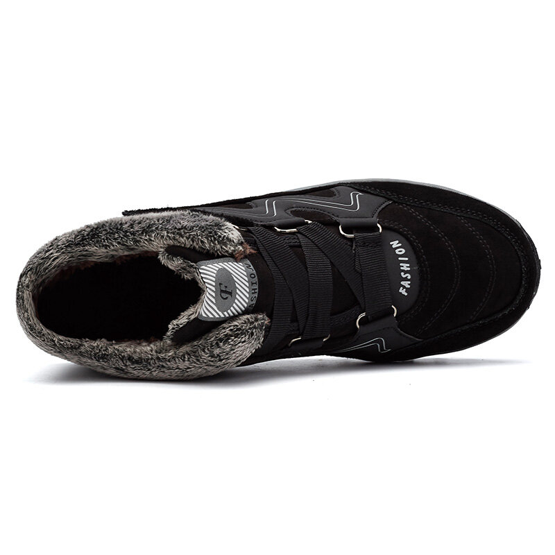 2020 homens botas de inverno de alta qualidade de pele de inverno quente tornozelo botas de neve