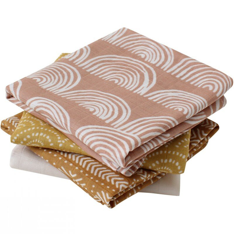 Mantas suaves para bebé recién nacido, tela de algodón de bambú, muselina, paño para eructar, toalla, envoltura mensual, 60x60 cm