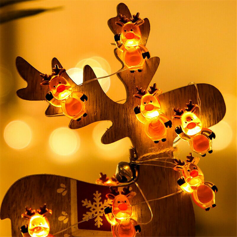 2M/3M/5M Santa Claus Schneemann LED String Licht Girlande Weihnachten Baum Dekoration Licht Für home Neue Jahr Navidad Dekoration