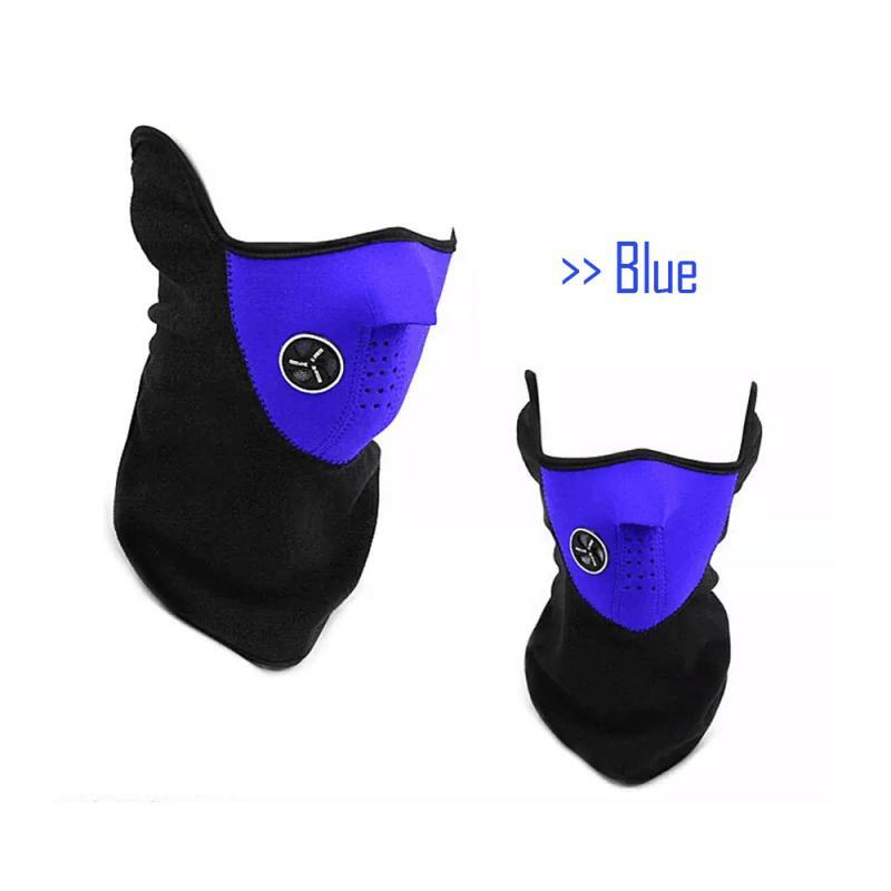 Sciarpa di protezione per il collo invernale Unisex maschera calda copertura cappuccio protezione ciclismo sci sport all'aperto caldo pile bici mezza maschera