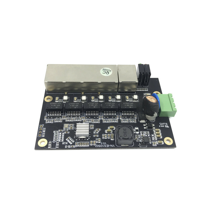 Unmanaged 3/5port 10/100M  PCBA board industrial OEM Auto-sensing  Ethernet switch module  Ports PCBA board OEM Motherboard