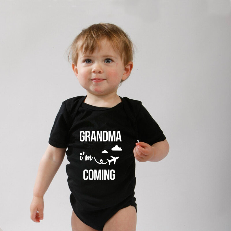 เด็กทารก Romper มา2020/2021ตัวอักษรพิมพ์เด็กทารกเด็กผู้หญิงบอดี้สูท Jumpsuits Baby 'S First Grandma เยี่ยมชมของขวัญ