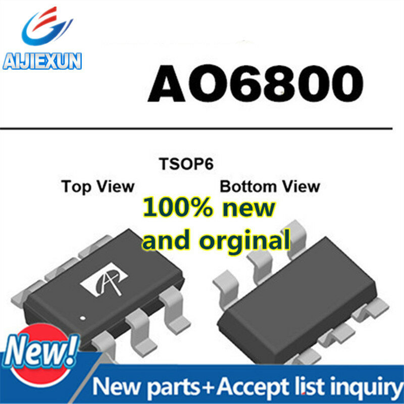 50 sztuk 100% nowy i oryginalny A06800 AO6800 MOS podwójny n-kanałowy tryb wzmocnienia tranzystor polowy duże zapasy