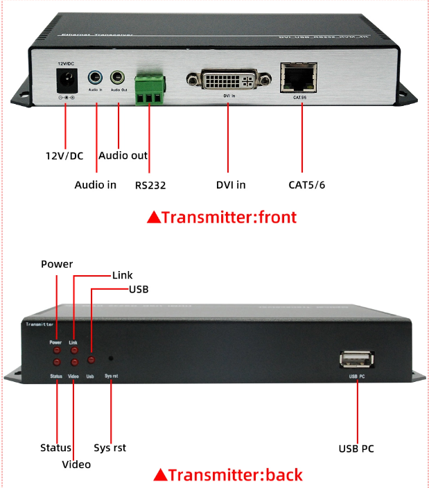 4K @ 30Hz DVI KVM extender dvi sygnał do kabla sieciowego rj45 wzmocnienie transceiver skrętka sieć 120M