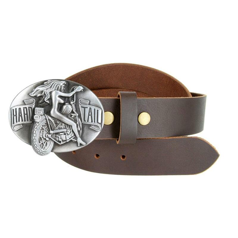 Retro silver motorcycle belt buckle western jeans with accessories suitable for 4CM belt
