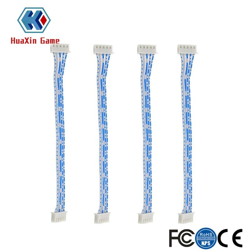4pcs Acade Replacement 5Pin Wiring harness Cable Compatible With Sanwa Joystick by Atomic Market
