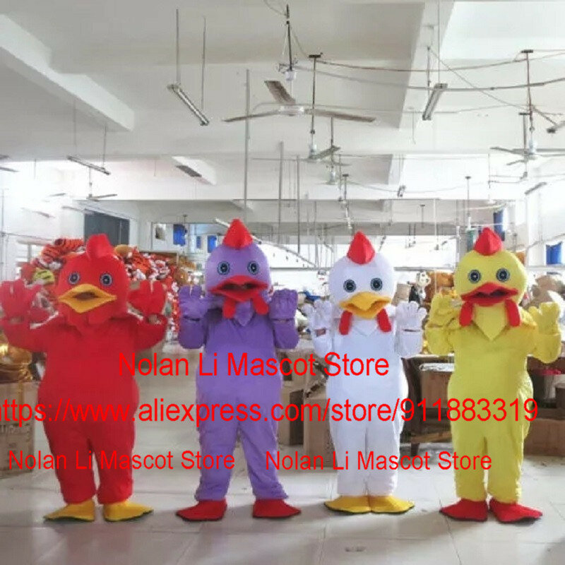 Costume de mascotte grand coq, ensemble de dessin animé, jeu de rôle publicitaire, fête de mascotte Tim ade, carnaval de Pâques, taille adulte, offre spéciale, 1251