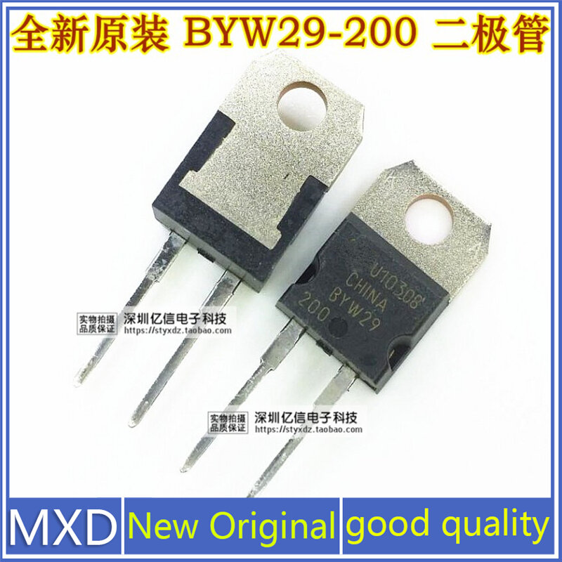 5Pcs/Lot New Original Imported BYW29-200 TO220-2 Fast Recovery Diode Good Quality