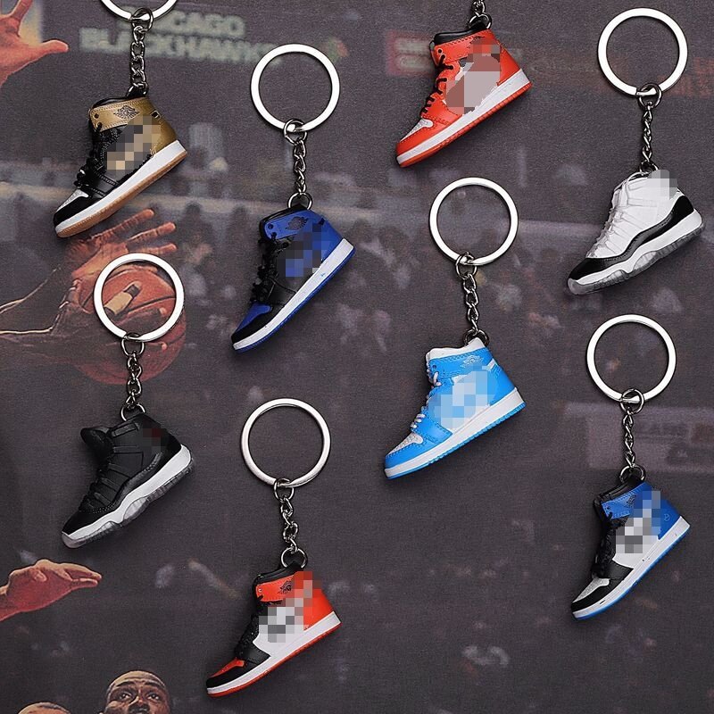 Drop verschiffen Turnschuhe AIR Verboten AJ1 kommen zurück zu zukunft 3D mini Sneaker schuhe keychain