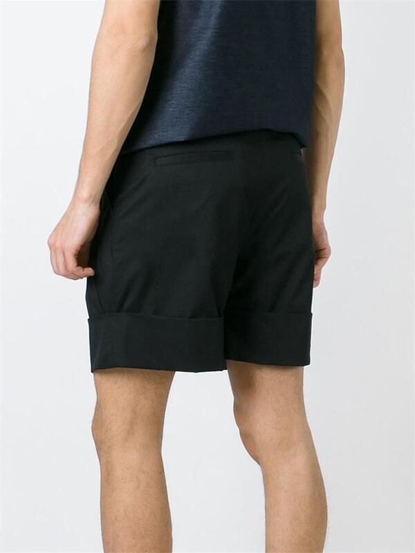 Mannen Shorts Zomer Nieuwe Dark Hoge Taille Brede Rand Roll Been Ontwerp Losse Casual Trend Jeugd Grote Size Veelzijdig shorts
