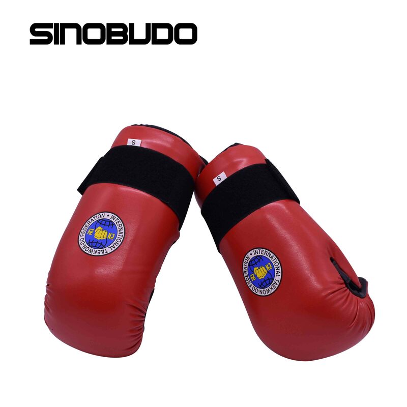 Высококачественные перчатки из искусственной кожи для тхэквондо ITF, защита лодыжки, боевые искусства, каратэ, тренировочное защитное оборудование