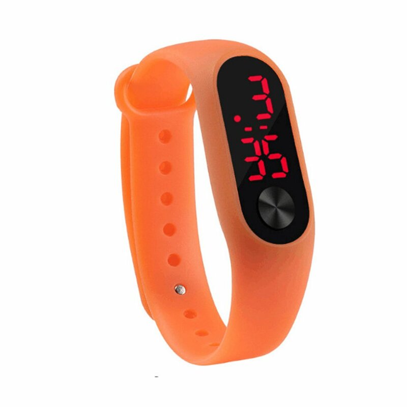 Vendita calda maschile Famale Casual sport braccialetto orologi durevole LED elettronico digitale comodo orologio da polso in Silicone