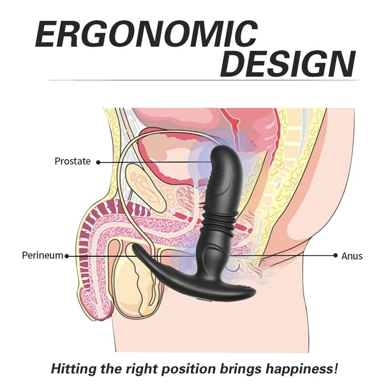 Silicone vibrador anal impulso estimulador de próstata massageador atraso ejaculação pênis anel butt plug ass sexo brinquedos vibradores para homem