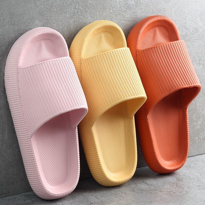 WOTTE – pantoufles souples en EVA pour femmes et hommes, chaussures de salle de bain, antidérapantes, d'intérieur, sandales de bain