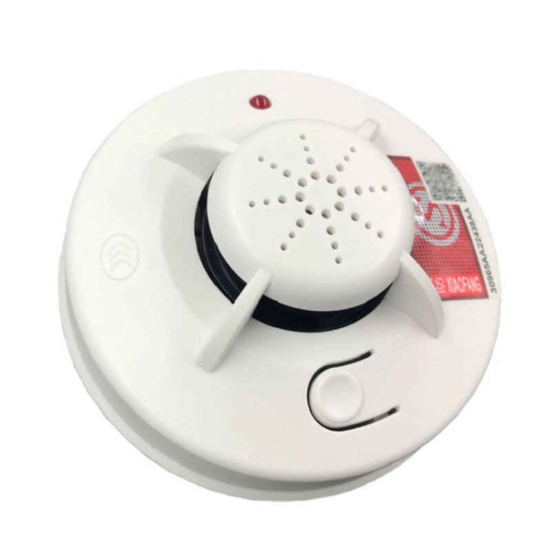 Detektor Asap Alarm Kebakaran 9V Baterai Dioperasikan Alarm Asap Instalasi Mudah dengan Cahaya Suara Peringatan Kebakaran Aman
