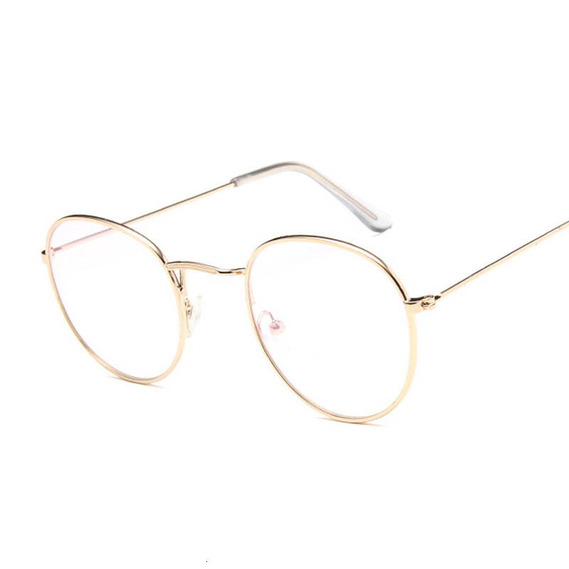 둥근 광선 투명 안경 프레임, 가짜 안경, 빈티지 광학 근시 안경 프레임, 여성 레트로 안경
