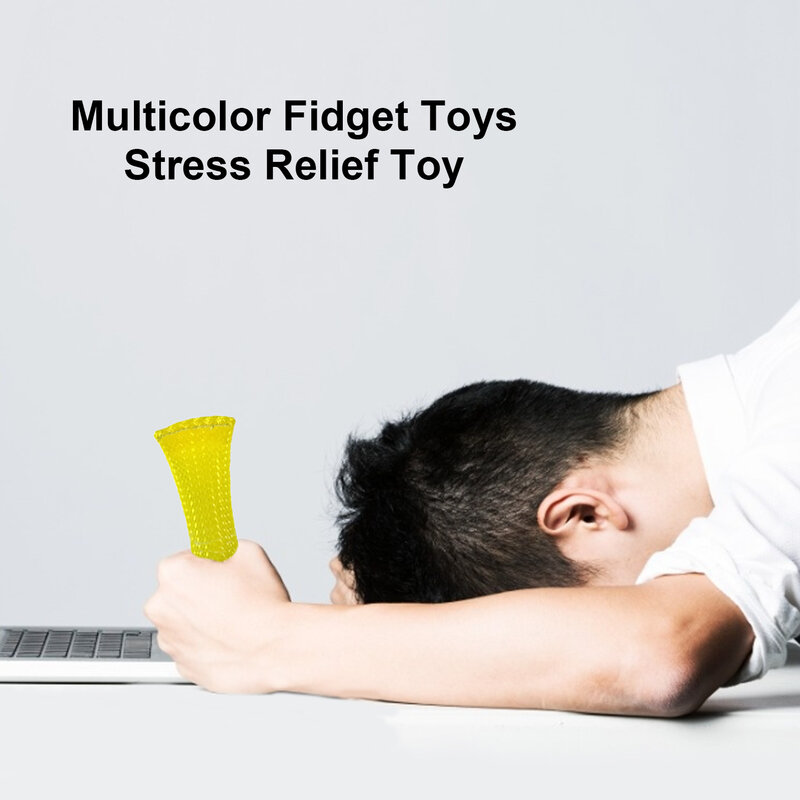 Crianças adultos sensoriais brinquedos coloridos bola aliviar o autismo tdah ansiedade alívio do estresse mão brinquedos edc trançado malha fácil dobrar