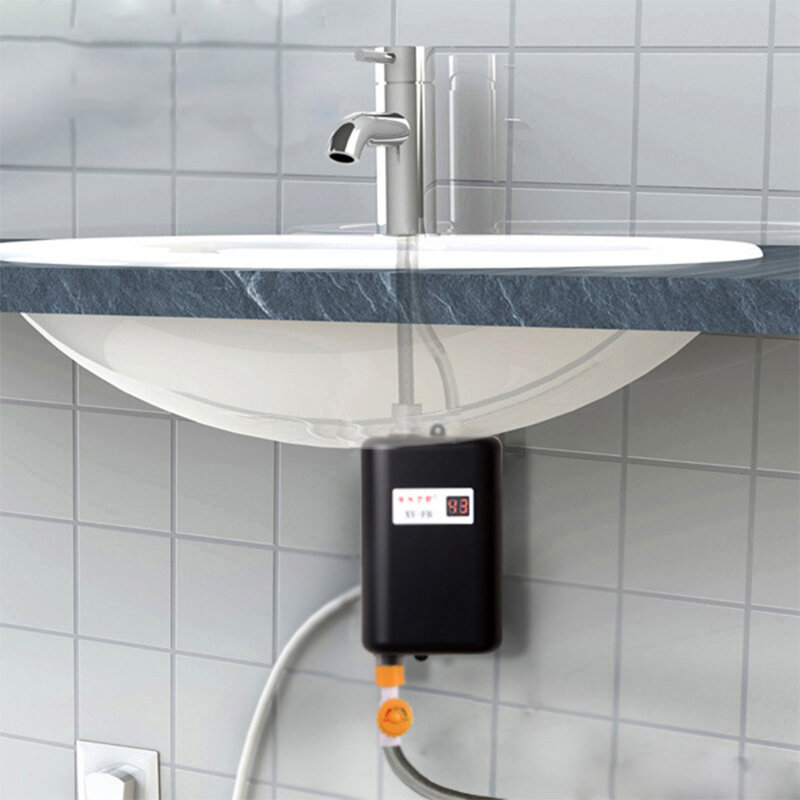Natychmiastowy Mini kuchenny podgrzewacz wody do przechowywania w gospodarstwie domowym stała temperatura szybkie ogrzewanie mała elektryczna grzałka do wody