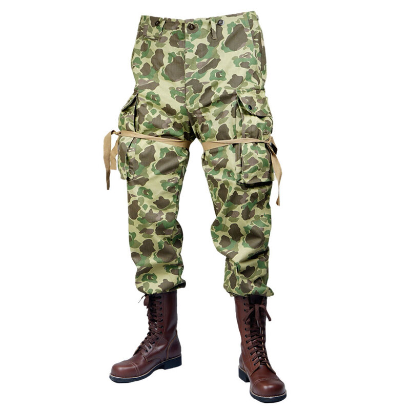 Pantalones de uniforme M42 de la Wii WW2 US 101ST Air Force, pantalones de camuflaje de pato del Pacific