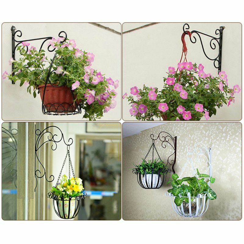 Gancho de parede para decoração de flores, suporte de parede para cesta de flores, simples suporte para vaso de flores criativo