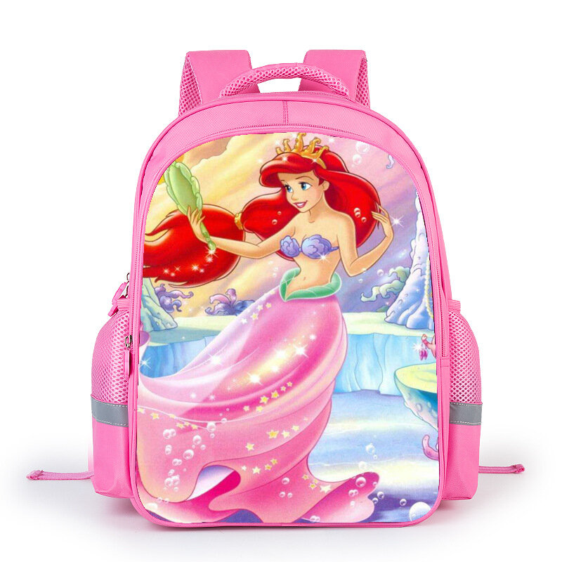16 Inch The Little Mermaid Ariel Backpack Princess Kids School Bag Fairy Tale Schoolbag Book Bags for Teen Girls mochila Bolsa