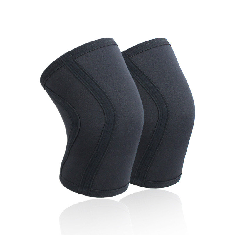 1 para Squat 7mm kolana rękawy poduszka wspierająca mężczyźni kobiety siłownia sport kompresja neoprenowy ochraniacz kolana dla CrossFit podnoszenie ciężarów