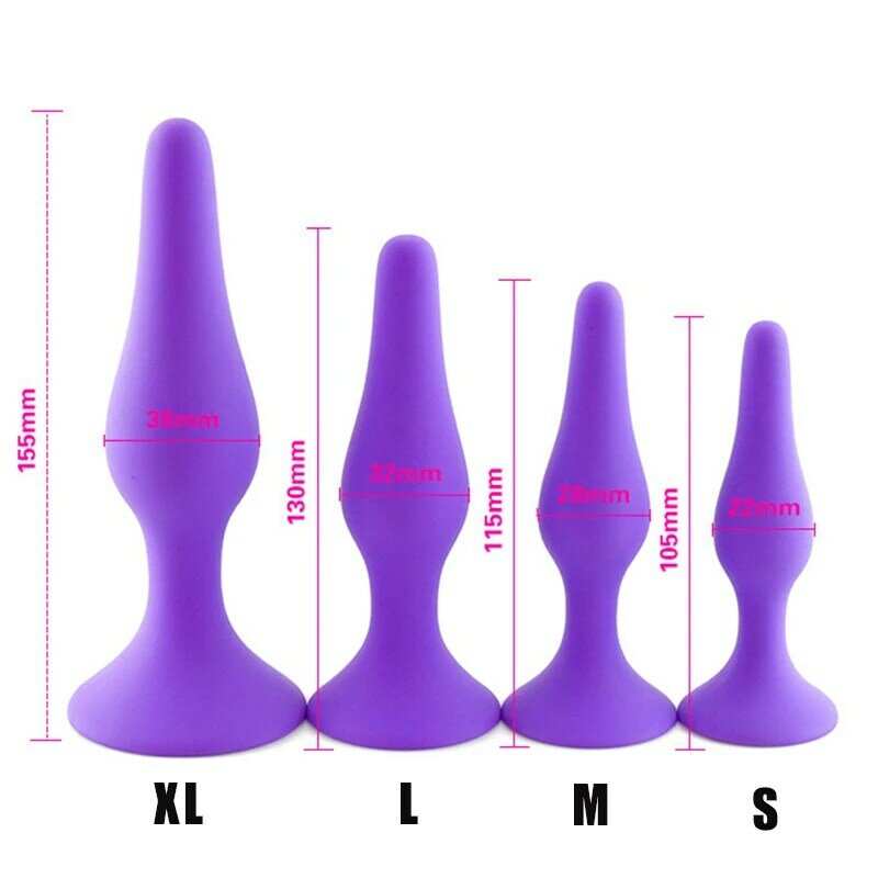 S/M/L/XL Silicone Anal Plug Butt Plug Anus Stimulation Prostate Massage Sex Toys for Women Men Gay Anal Dilator Sex Shop Bdsm