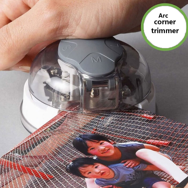 3-in-1 Mini corner trimmer Corner Rounder Punch R3/R5/R8mm Round Corner Trimmer Cutter for Card Photo Paper Laminating Pouches