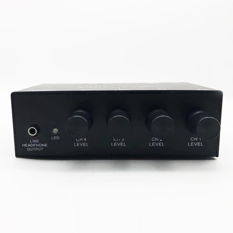 Mx500 ultra-compacto de baixo nível de ruído 5 canais linha mixer com adaptador de energia alta qualidade estéreo misturador de áudio