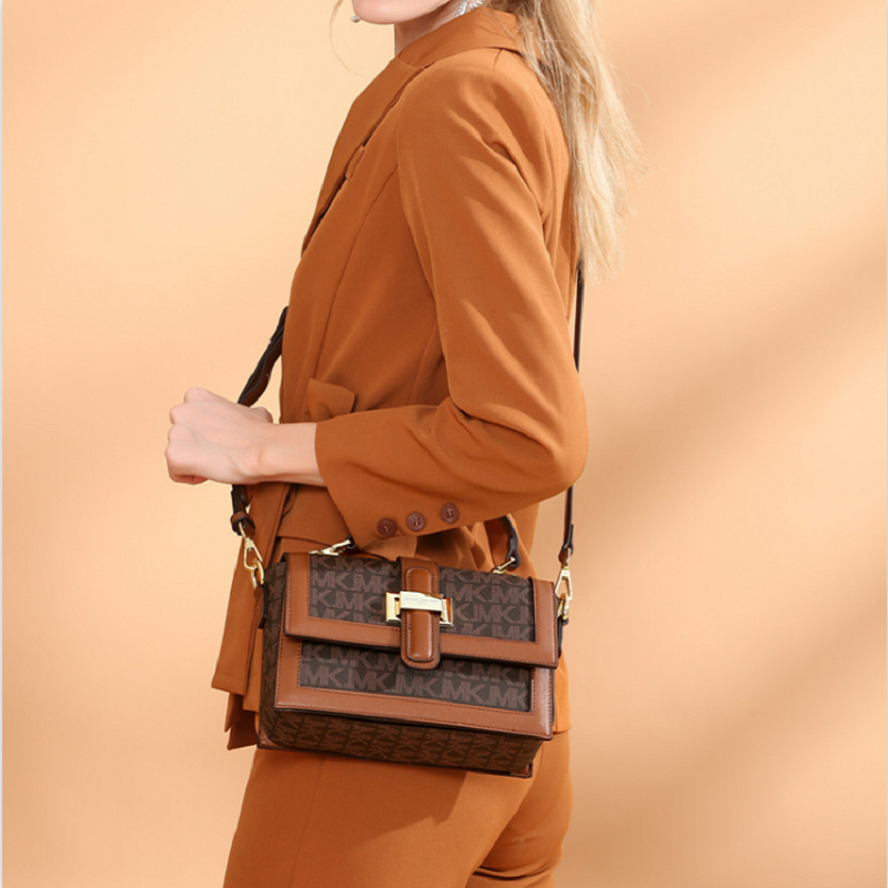 Mkj senhora alta qlty sacos de couro da marca de luxo do vintage crossbody bolsa de ombro moda elegante feminina mensageiro bolsa de embreagem saco
