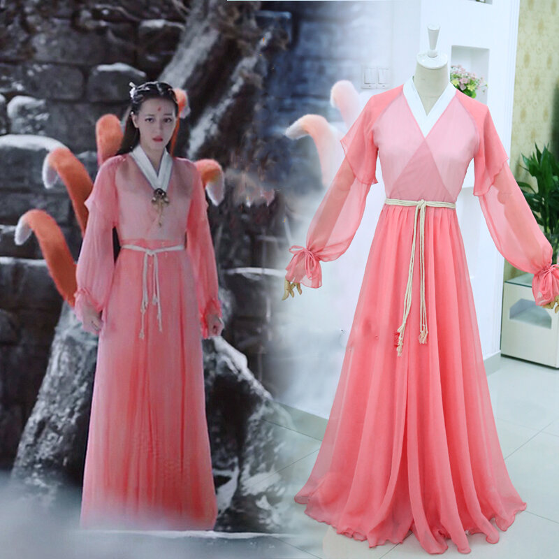 12 Designs Feng Jiu Cheng Yu Female Immortal Fairy Fox Princess Costume for TV Play Eternal Love of Dream Woman Cosplay Hanfu