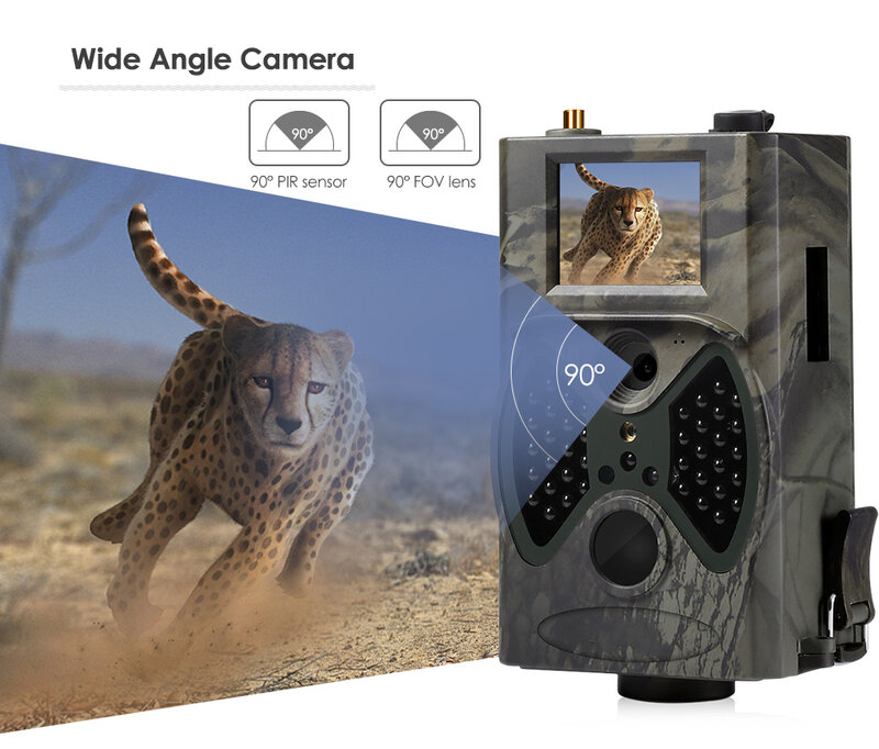 Охотничья камера 2G, фотоловушка 16 МП 1080P SMS/MMS/SMTP s IP66, фотоловушка с триггером 0,3 сек, таймер, ловушка для дикой природы s HC330M