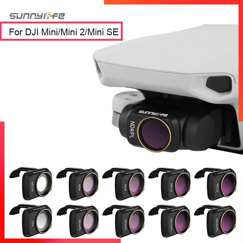 Accesorios de Dron para DJI Mavic Mini 4k/Mini 2 filtros UV ND CPL 4/8/16/32 NDPL 8 Polar Kit de protección de filtro de lente de cámara