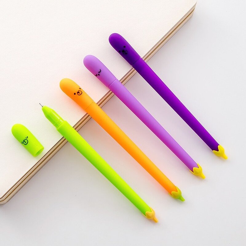 Bakłażan długopis szkolny papiernicze neutralne kreatywne warzywa długopisy pióro dla ucznia hurtowo