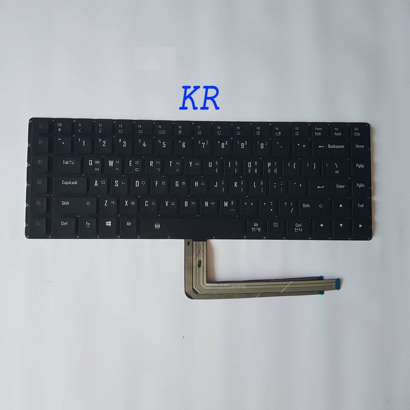 لوحة مفاتيح شفافة لأجهزة الكمبيوتر المحمول Gigabyte AERO 14 27703-KR641-G30S SKB1507-KR 27703-US641-G30S SKB1507-US بدون إطار