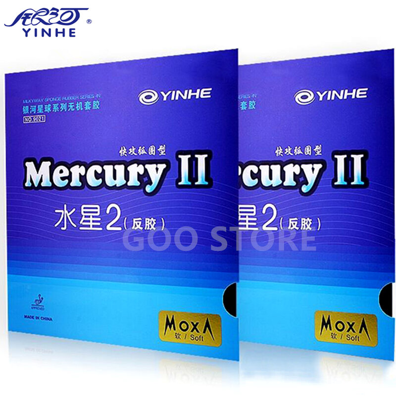 YINHE Mercury II / Mercury ตารางเทนนิสยาง Galaxy Pips-In Original YINHE ปิงปองยาง