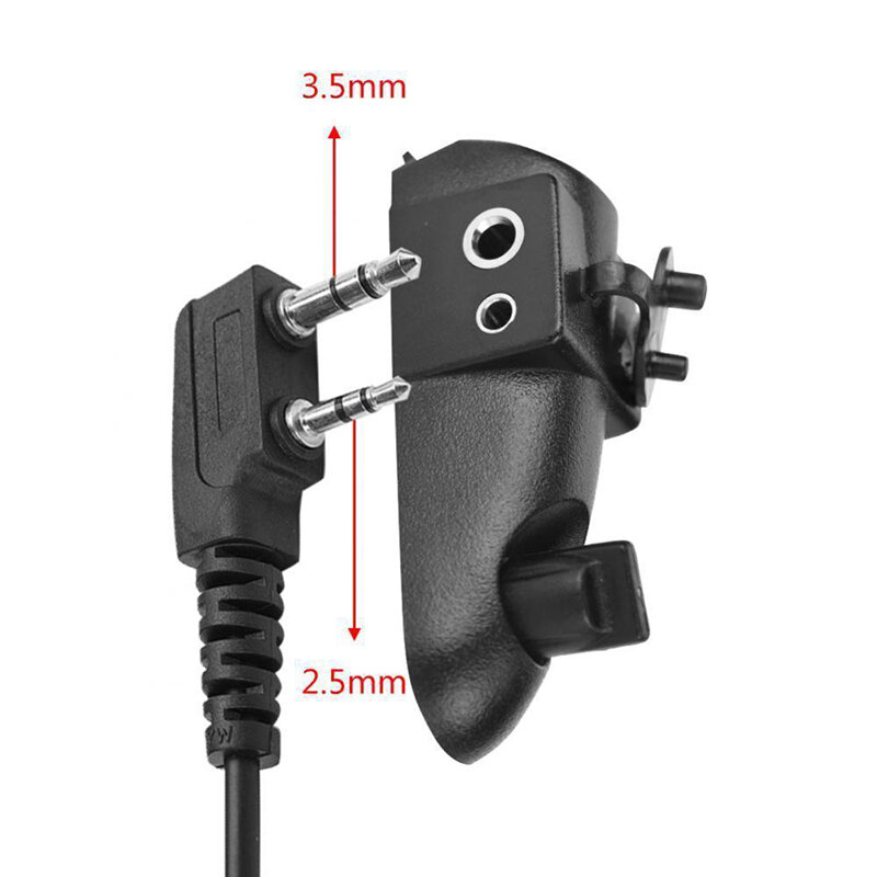 Adaptador de walkie talkie adequado para plugues moldados padrão 2 pinos para baofeng 9700 a58 uv9r motorola gp ht mtx peças walkie talkie