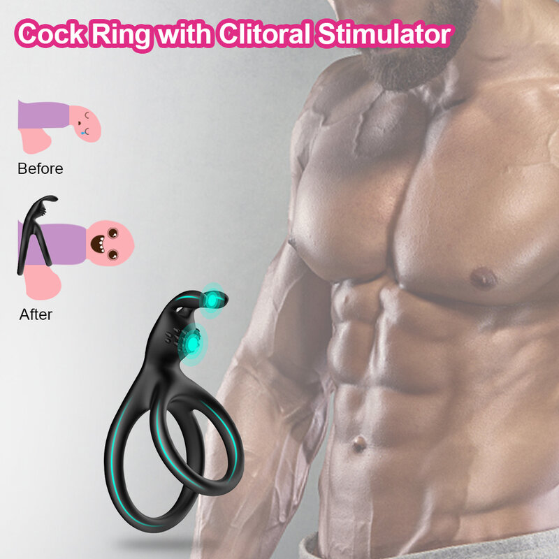 Silikonowe pierścienie na penisa Cock Ring stymulacja łechtaczki opóźnienie wytrysku mężczyzna Masturbator zabawki erotyczne dla par dorosłych Sex produkt