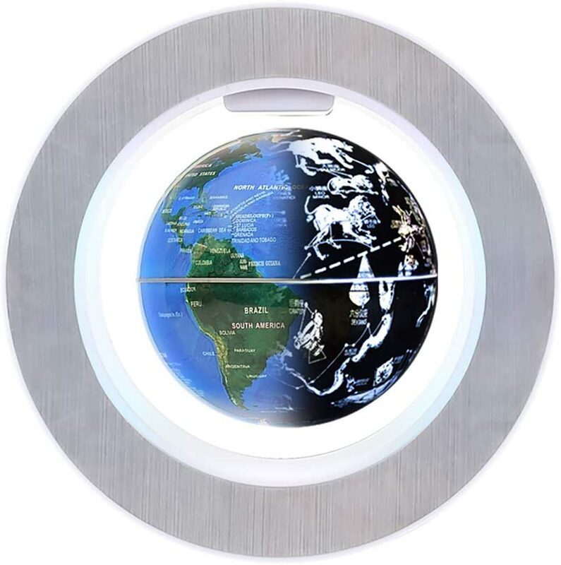 Levitasi Magnetik 4 "Konstelasi Globe Mengambang Bercahaya, Aksesori Perlengkapan Meja Kantor, Ide Hadiah untuk Pacar Unik