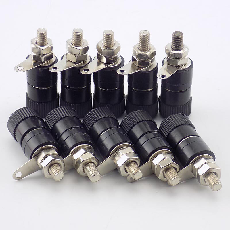 Amplifier Speaker 4mm DIY Banana female Plugs Posting Connector Splice Terminals For Audio Jack Red and Black color H10