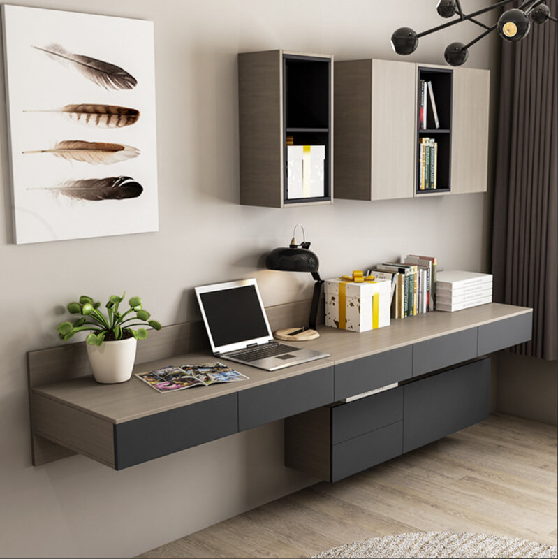Estante de escritorio para oficina, mesa de ordenador, librería para el hogar, combinación de escritorio