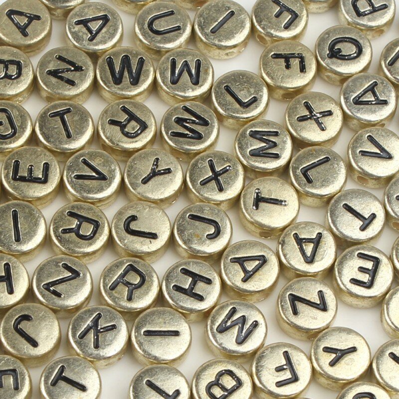 200/300/500 قطعة مختلطة الروسية رسالة الاكريليك الخرز جولة شقة الأبجدية القلب الخرز لصنع المجوهرات اليدوية سوار ذاتي الصنع