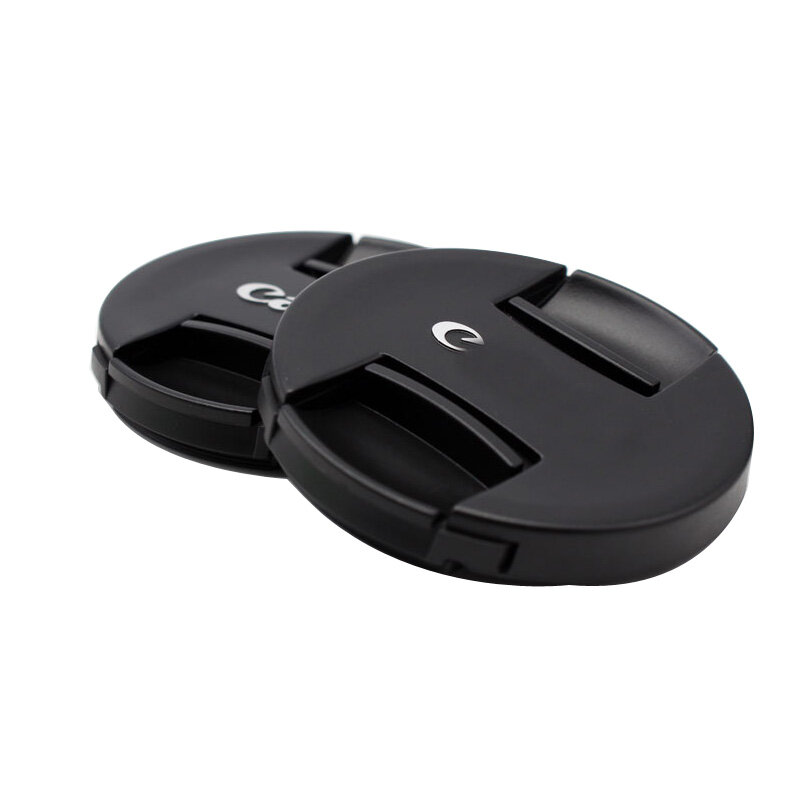 High-quality 49 52 55 58 62 67 72 77 82mm center pinch Snap-on cap cover logo for canon camera Lens